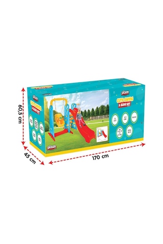 Pilsan Şirin Kaydırak Ve Salıncak Seti 06 141