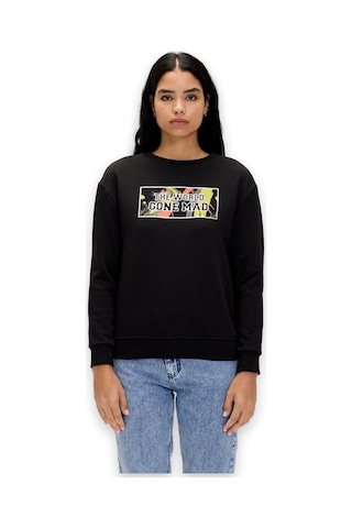 Bad Bear 24.04.12.002 Re-carina Crewneck Sweat Siyah Unisex Sweatshirt Siyah
