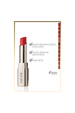 Note Cosmetics Iconic Sheer Lipstick Nemlendirici Parlak Ruj 211 Fearless Nemlendirici Parlak Ruj - Kırmızı 211