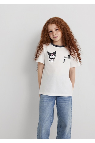 Mavi - Kuromi Baskılı Ekru Tişört 7610378-70057 Ekru