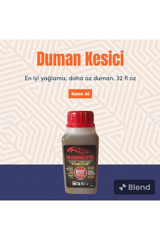 Mannkote Motor Yağ Katkısı 200 Ml Motor Koruyucu & Duman Ve Ses K