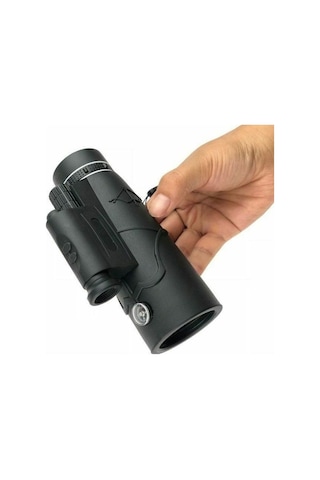 100x80 Zoom Lazer Işıklı El Fenerli Hd Teleskop Dürbün Siyah