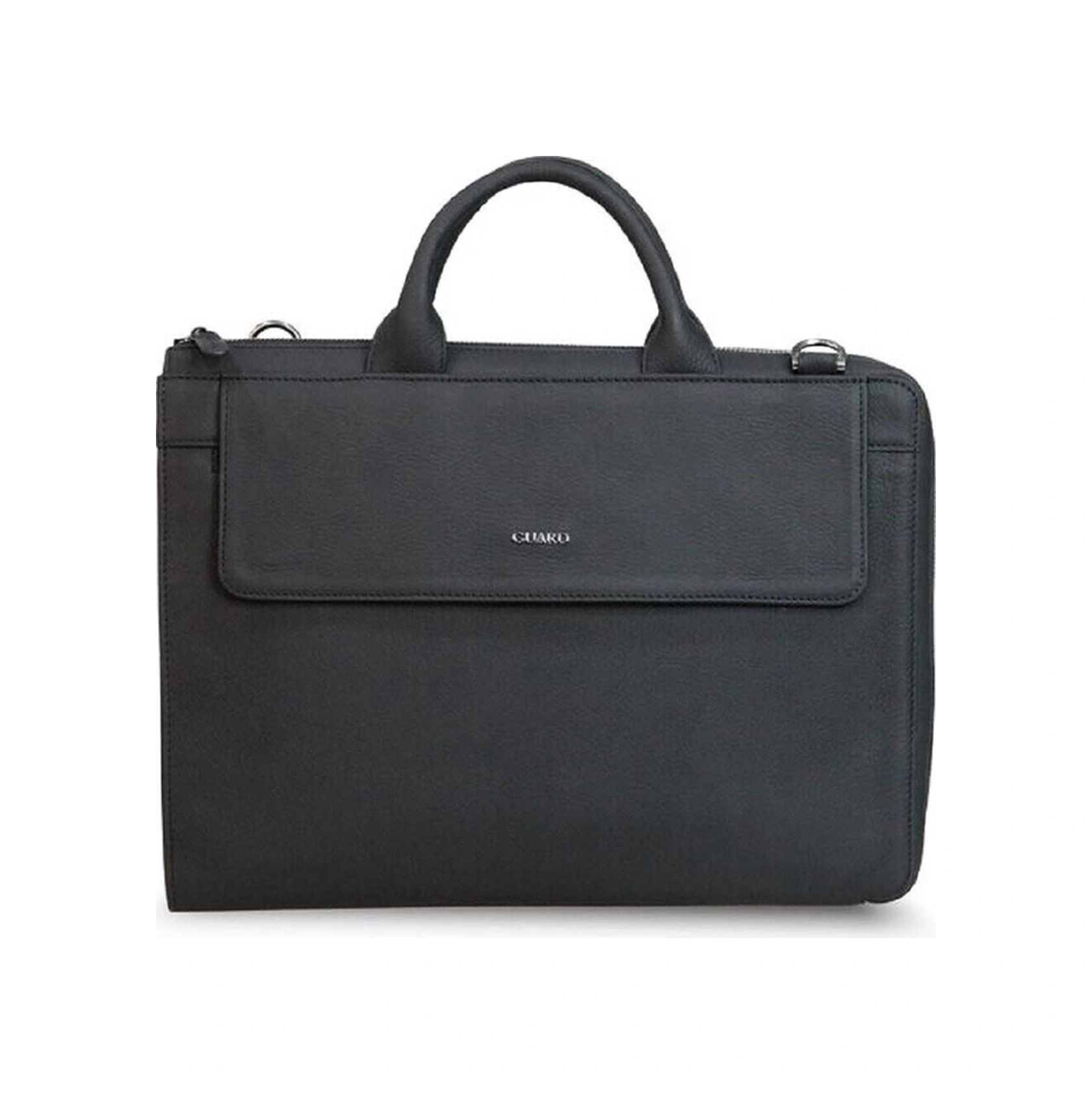 Hakiki Deri Mat Siyah İnce Laptop & Evrak Çantası 326 -115462 Siyah