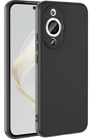 Huawei Nova 12s Uyumlu Kılıf Zore Mara Lansman Kapak-siyah Siyah