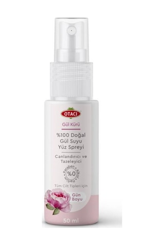 Otacı Gül Kürü Doğal Gül Suyu Yüz Spreyi 50 ML