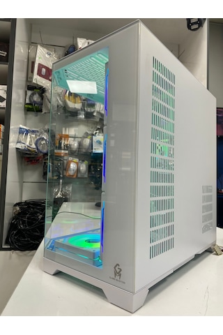 Game Master Beyaz F7 Lite 7 Fanlı Argb Kumandalı Kontrolcülü Gaming Pc Kasa Akvaryum Kasa