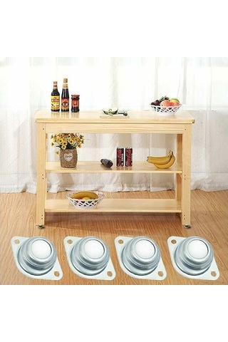 Novahub Gu.b/bon 8 Adet Evrensel Mobilya Tekerleri, Galvanizli Demir Naylon Toplu, Gürültü Düşük, Kolay Kurulum, 10-15kg Kapasite, Transfer Tekerleri -