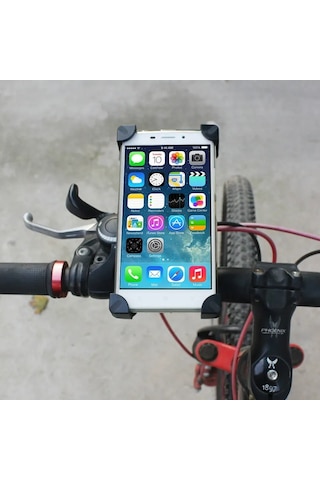 Vkemall Mountain Bisiklet Ve Elektrikli Motosiklet İçin Evrensel Telefon Tutucu - Siyah, Navigasyon Ve Telefon Özelliklerine Kolay Erişim Sağlar Siyah