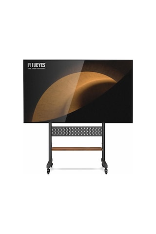 Fitueyes Tekerlekli Mobil Tv Sehpası, 40-85 Inç Ekranlar Için Ayarlanabilir Yükseklik Ve Raflı Tv Standı Çok Renkli