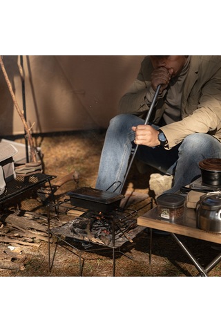 Gajeena Alüminyum Çelik Ayrılabilir Alev Destekleyici, Taşınabilir Depolama Çantasıyla, Kamp Ve Açık Hava Pişirme İçin Verimli Yangın Aracı Gümüş