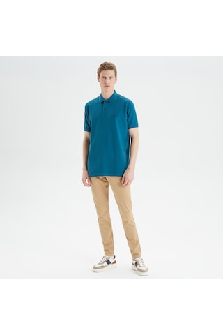 Nautica Erkek Mavi Classic Fit Kısa Kollu Polo Yaka T-shirt Düz K35000t Mavi