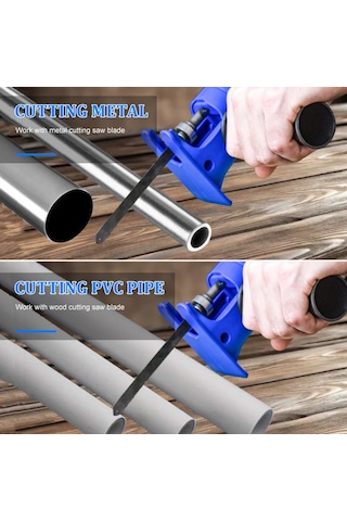 Yaozixia Elektrikli Matkap Değiştirilmiş Testere Ataşmanı Elektrikli Matkap İle Testere Dönüştürücüsü Ahşap/pvc/metal İçin Testere Yedek Kesme Aleti