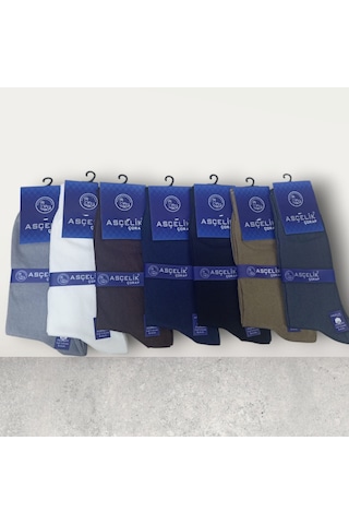 Asçelik 4 Lü Dikişsiz Aksesuarlı Erkek Çorap Çok Renkli