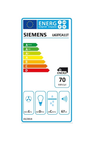 Siemens LI63TCA11T Teleskopik Aspiratör Inox