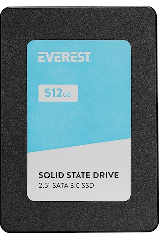 Everest ES512A 2.5" 512 GB 550/460 MB 3D NAND Flash SATA 3 SSD