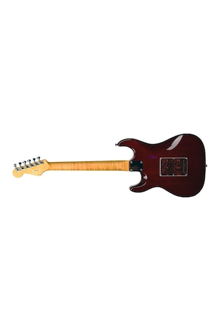 Guson Superstrat Hss Elektro Gitar Quilted Blue Burst
