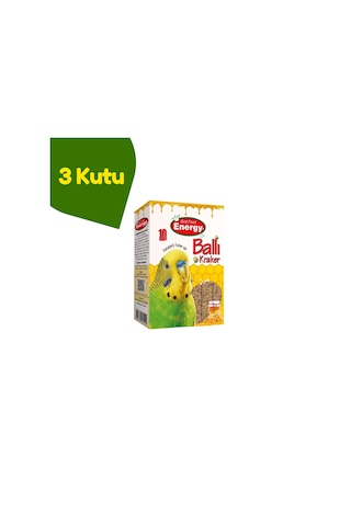 Energy Muhabbet Kuşu Ballı Kraker 3 Paket 30 Adet