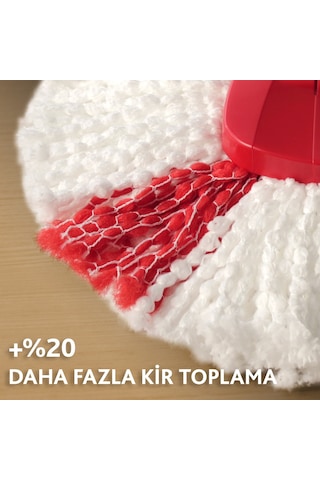 Vileda Easy Wring Turbo 2 in 1 Yedek Paspas Kırmızı