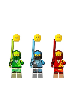 Ninjago - Lloyd - Kai Ve Nya Orijinal Minifigürler