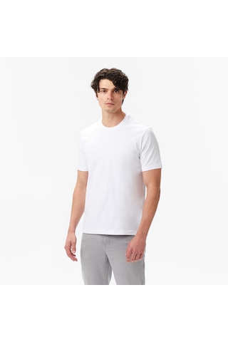 Nautica Erkek Beyaz Classic Fit T-shirt Düz V55340t Beyaz