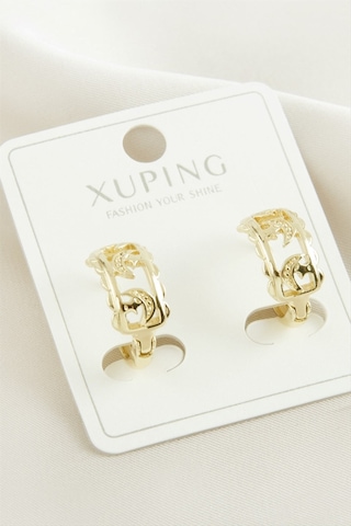 Xuping - 243 - Ay Yıldız Lüks Çelik - Glblseme - Küpe Sarı