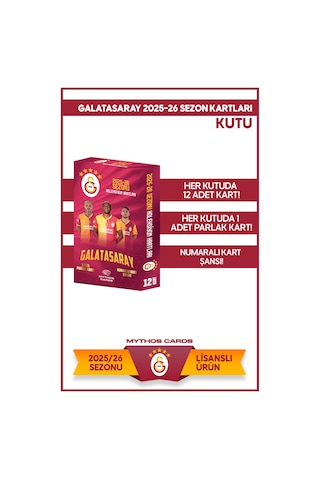 Galatasaray 2025-26 Sezon Kartları - Kutu