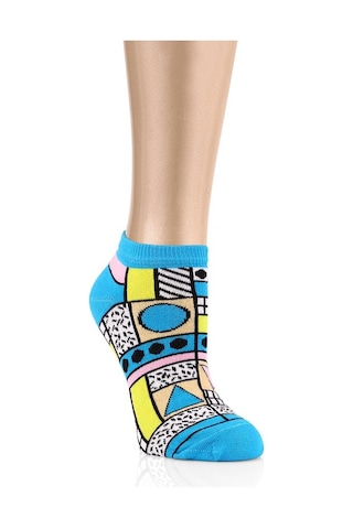Ozzy Socks 5 Çift Eğlenceli Desenler Kadın Patik Çorap Ozzyp002 Çok Renkli