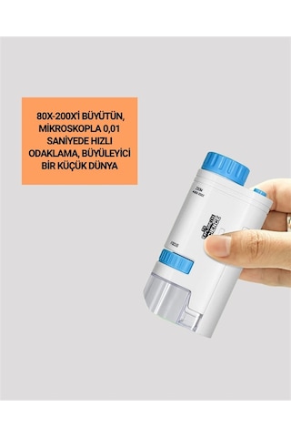 Zenvia Abs Gövdeli Öğrenci Ve Hobi Mikroskobu Mavi Renk Yeni Nesil Znv2026