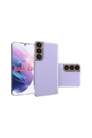 Zore Galaxy Uyumlu S22 Kılıf Msra Süper Silikon Kapak - Renksiz Renksiz
