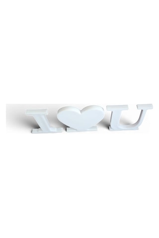 I Love U Seni Seviyorum Love Letters Beyaz 3 Parça