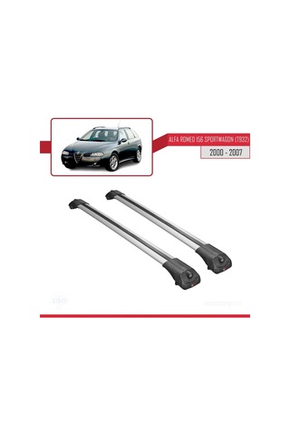 Alfa Romeo 156 Sportwagon T932 2000-2007 Arası İle Uyumlu Ace-1 Ara Atkı Tavan Barı Gri