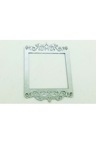 Priz Kenarı için Desenli Pleksi Priz Çerçevesi & Priz Süsü Gümüş-Tekli