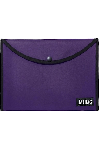 Jacbag Mor Kadın A4 Çıtçıtlı Dosya Defter Tablet Ve Evrak Çantası