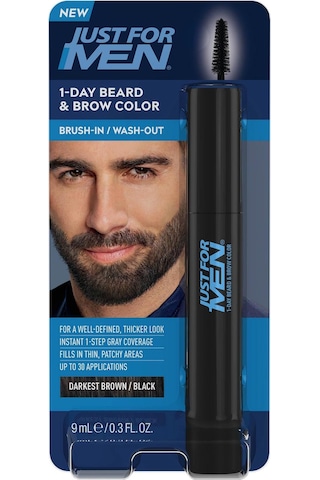 Just For Men 1 Günlük Geçici Sakal Ve Kaş Boyası Koyu Kahverengi/siyah 9ml