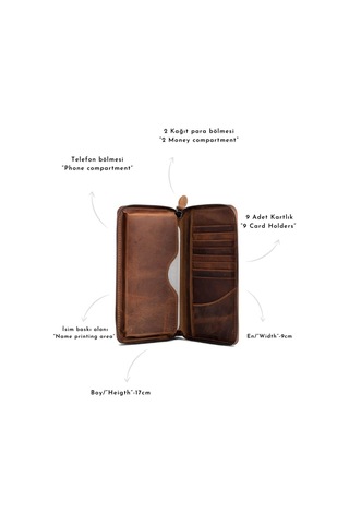 Leon Crazy Taba Telefon Cüzdanı