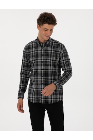 Pierre Cardin Erkek Siyah Gömlek Desenli 50316748-vr046 Siyah