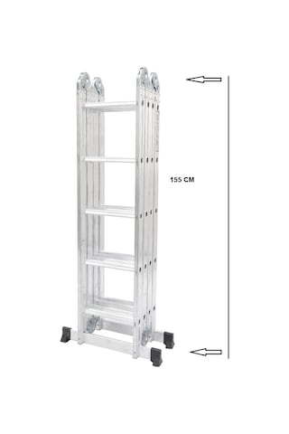 Beykon 20 Basamaklı 1.6 MM Kalınlık 5.70 M Çok Amaçlı Merdiven - ELIT 45