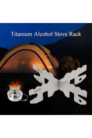 Ganzhoushop Titanyum Standı Soba Rafı Lixada-lixada Çapraz Alkol Açık,y8266-3 Ng Gümüş