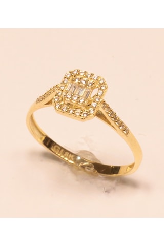 Altın Baget Taşlı Yüzük Guler1002788-15