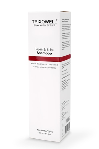Trixowell Advanced Series Repair & Shine Shampoo Kafein, Keratin Ve Panthenol İçeren Onarıcı, Nemlendirici Ve Hacim Veren Şampuan 250 Ml