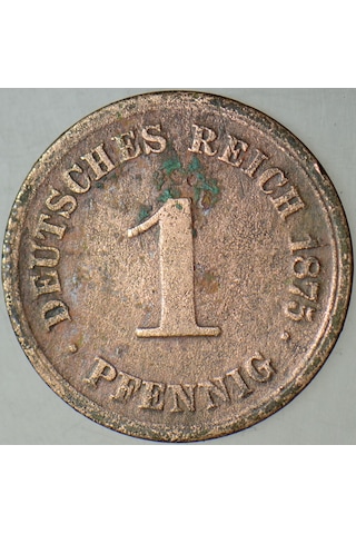 Almanya 1 Pfennıg 1875 D.