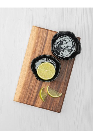 Don Prime Ceramics El Yapımı Seramik İki Sosluk S 340553404 Siyah