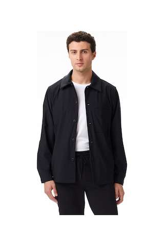 Nautica Erkek Siyah Regular Fit Gömlek Düz W57700t Siyah