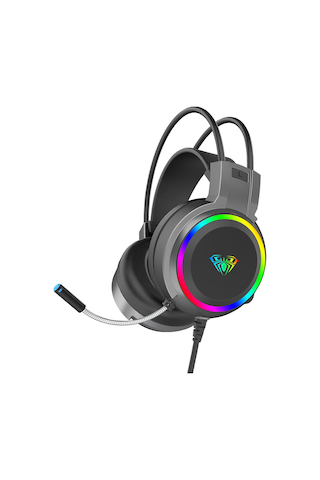 Aula S608 Rainbow 3.5 MM + USB-A Oyuncu Kulaklığı Siyah