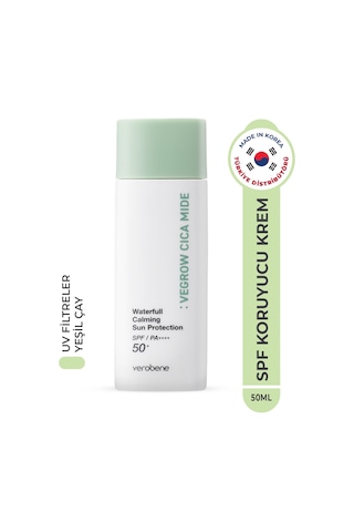 Verobene Vegrow Cica Mide Waterfull Sun Protection Güneş Kremi SPF50+ 50 G