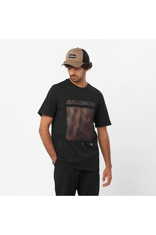 Salomon Graphıc Ss Tee M Deep Black// T-shırt Lc2219200 001