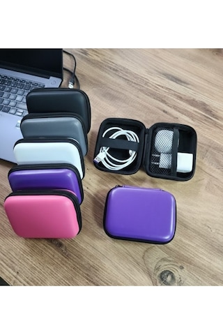 Organizer Mini Çanta, Şarj Aleti, Mini Kulaklık, Kablo, Bellek, Sd Kart Taşıma Çantası