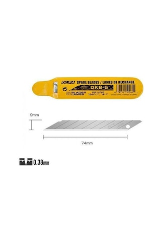 Olfa Dkb-5 30 Derece Açılı Dar Maket Bıçağı Yedeği 5'Li