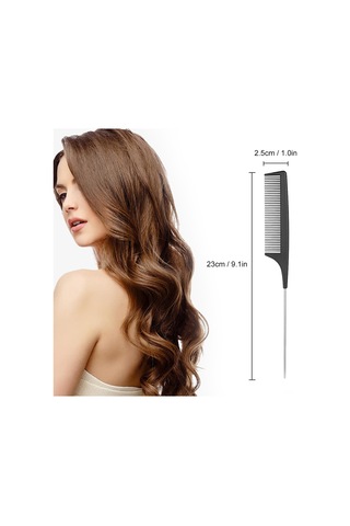 Samdoo Saç Kesim Salonu İçin Dayanıklı Plastik Testere, Paslanmaz Çelik Saplı Antistatik Saç Testeresi