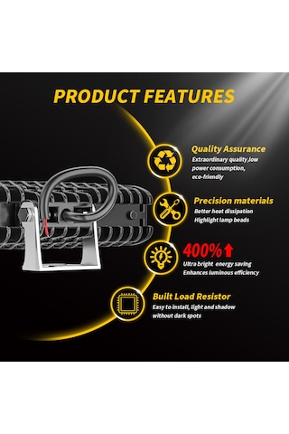 Shineyee 1 Adet 48w 6 İnç 6500k Led Çalışma Lambası, 9-30v Araçlar İçin Su Geçirmez Sis Ve Sel Lambası, Atv Suv Karavan Yat